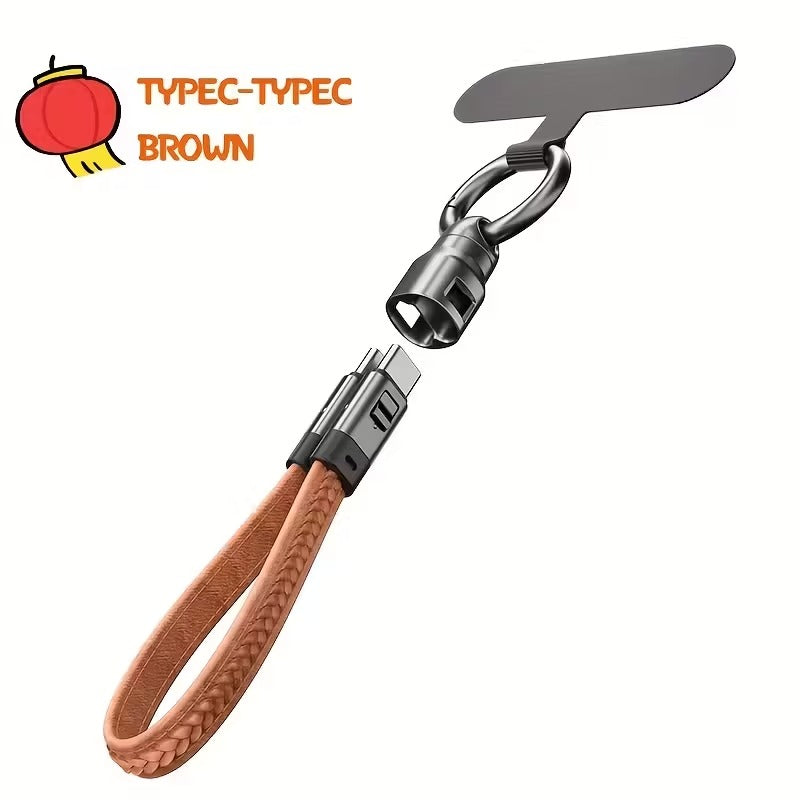 240W 2in1 Keychain Fast Charge Cable