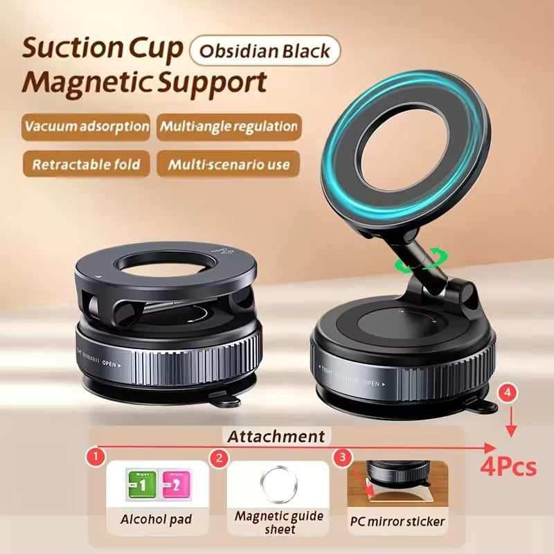 Magnetic Phone Holder with Suction Mount