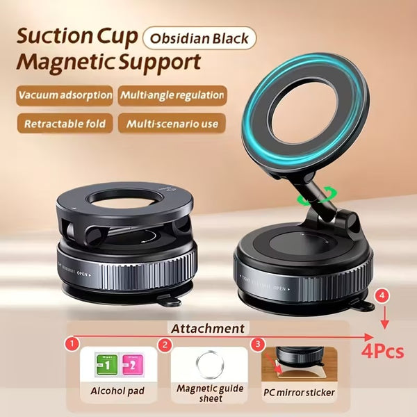 Magnetic Phone Holder with Suction Mount