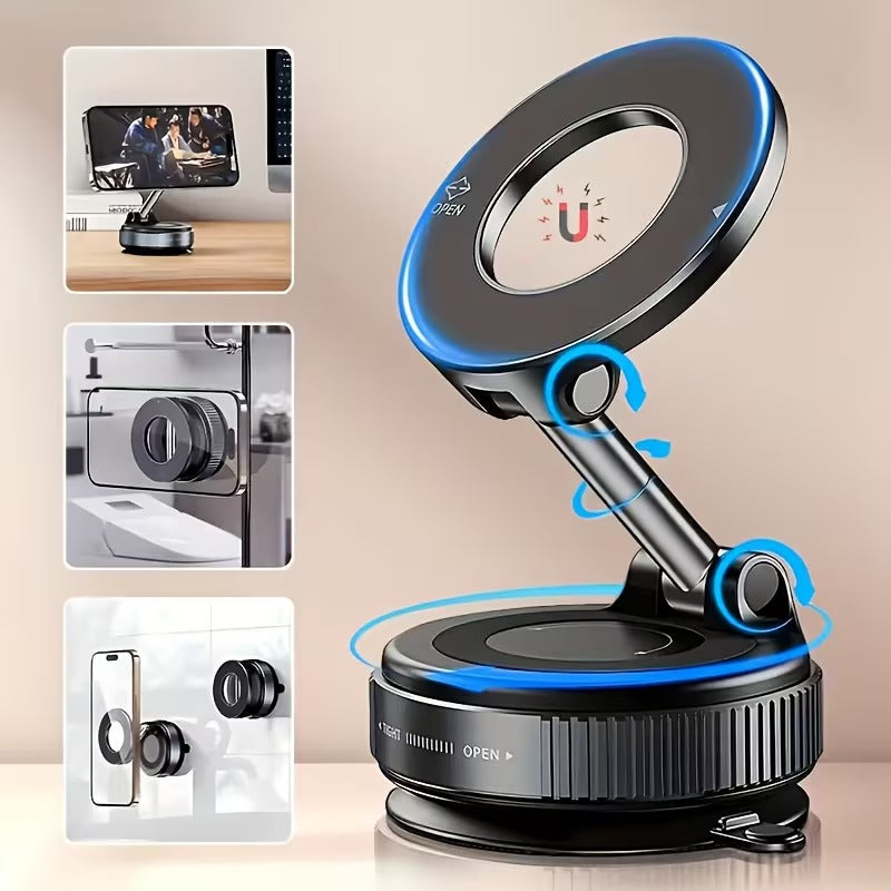 Magnetic Phone Holder with Suction Mount