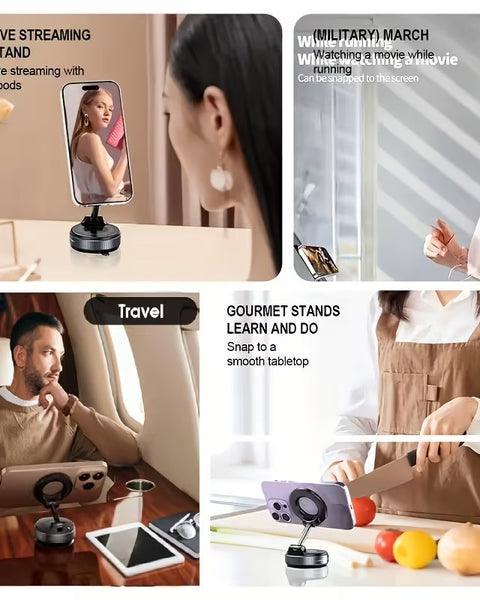 Magnetic Phone Holder with Suction Mount